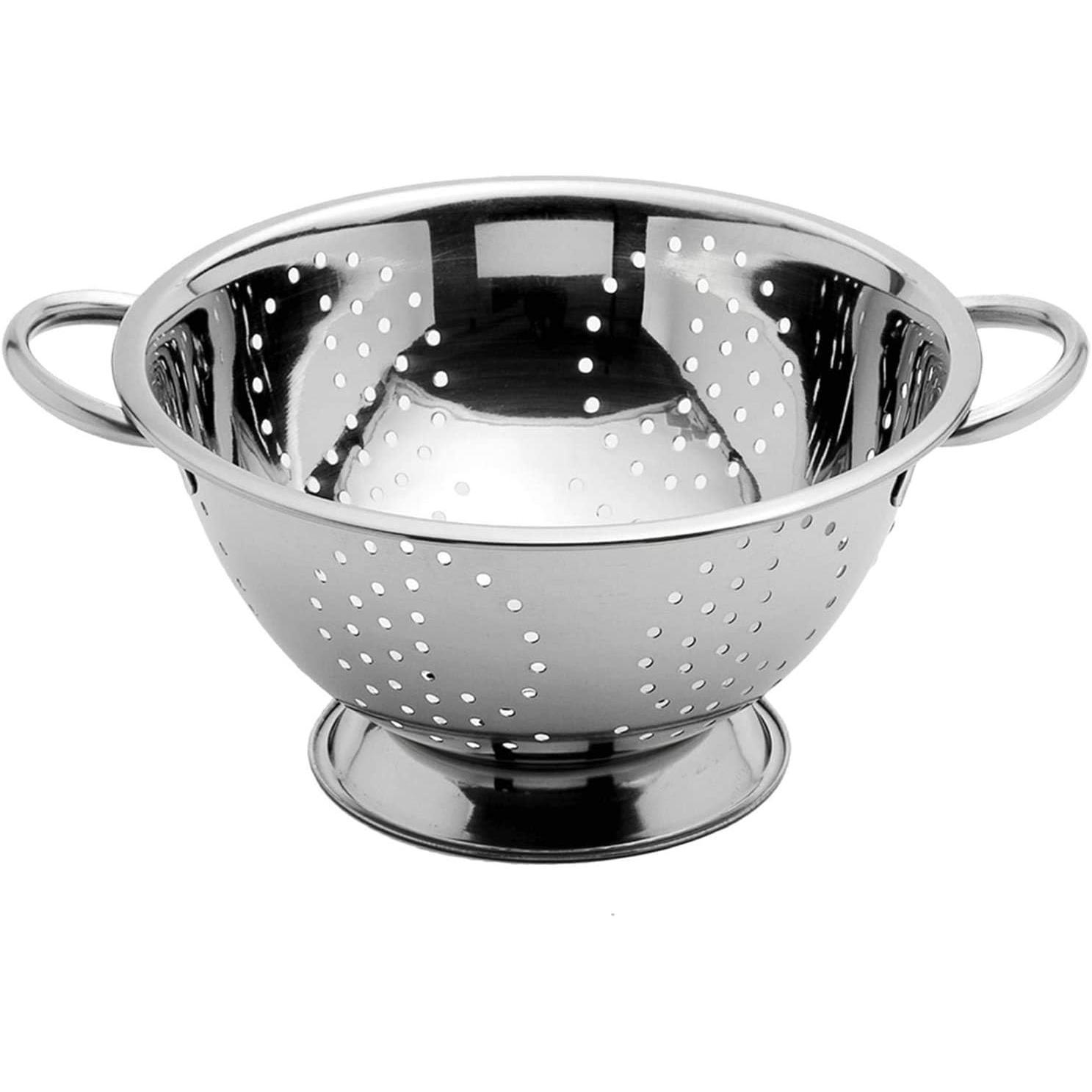 MAXHOME- Escurridor de Cocina con Pie, Acero Inoxidable, Diámetro 24 cm/ 30 cm