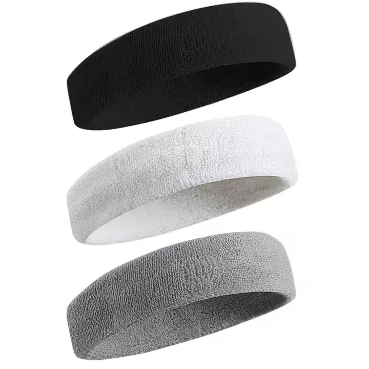3pcs Cinturones De Sudor Para Deportes Para Hombres Y Mujeres Absorbentes De Moqueta Para Tenis Baloncesto Correr Gimnasio Ejercicio - 1