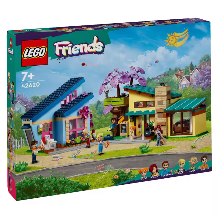 LEGO FRIENDS -  CASAS FAMILIARES DE OLLY Y PAISLEY, 42620, TIENDA CON LICENCIA OFICIAL - 1
