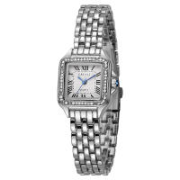 Reloj De Cuarzo Para Mujer Marca Popular Moda Casual Pulsera De Acero Inoxidable Con Marcadores Arábigos Resistente Al Agua - details 8