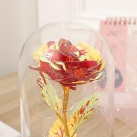 Regalo De San Valentín Para Novia Rosa LED Eterna En Cubierta De Vidrio Favor De Boda Para Madre Cumpleaños Decoración De Oficina - details 3