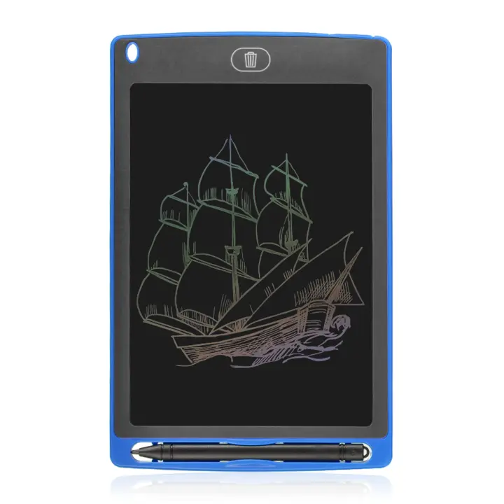 DAM. Tableta LCD portátil de dibujo y escritura con fondo multicolor de 8,5 pulgadas 14x0,6x22cm - 1