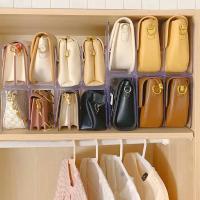 Estante De Acrílico Para Bolso De Lujo Organizador De Armario Divisor De Espacio Para Mujer Estante De Exhibición De Bolso Y Libros Tres Niveles Ecológico - details 6