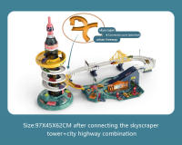 Juguete Interactivo De Dinosaurio Para Niños Coche De Ferrocarril Eléctrico Con Parking Y Aventura Juego De Construcción Mecánico Para Cerebro - details 23