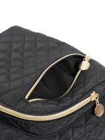 Mochila Clásica De Patrón Cuadrado Estilo Fashion Para Mujer Cierre De Cremallera Material Principal Poliéster Tamaño 28x23x10 - details 5