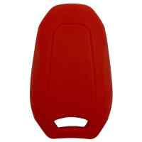 Banner - Funda silicona mando llave coche 3 botones compatible con Peugeot Rojo