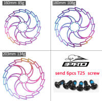 Freno De Disco Para Bicicleta IIIpro 6-Tornillos Colorido Acero Inoxidable 160mm 180mm 203mm Piezas De Freno De Montaña Y Carretera - details 2