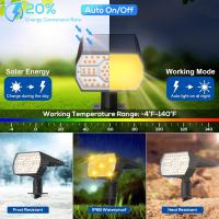 Luces Solares Swiatla Para Exterior IP68 56 LED 3 Modos De Iluminación Energía Solar Para Jardín Patio Iluminación Solar Autónoma - details 8
