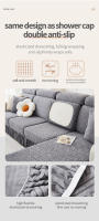 Cubierta De Sofá Jacquard Con Falda Desmontable Y Lavable Estirable Para Sala De Estar Cubierta De Silla De Accento COFÁTICO - details 7