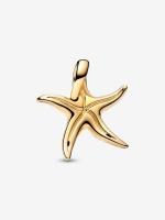 Pandora - Charm Colgante de Estrella de Mar Azul brilliant-Baño de Oro de 14 K - details 0