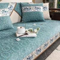 Cubierta De Sofá De Tela Jacquard Chenille Geométrica Para Todas Las Estaciones Antideslizante Para Sala De Estar Cubierta De Asiento De Sofá - details 4