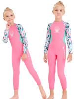 Traje De Baño De Neopreno 2.5MM Para Niñas Traje De Natación Térmico Con Manga Larga Para Natación Y Surf Ropa De Medusa - details 4
