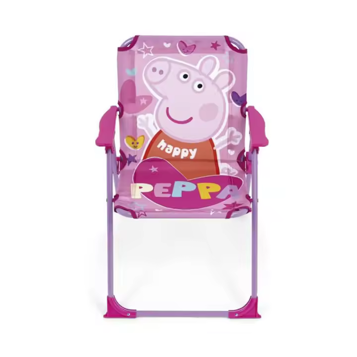 Silla Plegable con Brazos de 38x32x53cm Animado, Silla para  Niños para Playa, Camping, Ligero y  Cómodo de Transportar, Silla Infantil, Resistente y segura, Uso interior o Exterior Dispone de cierre de seguridad para Evitar el plegado durante su uso - 1