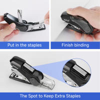Eagle Mini Stapler Con 1000 Clavos Reducción De Fuerza Al Stapear 50% Con Eliminador De Clavos Integrado Suministros De Oficina Y Escuela - details 4