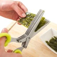 Tijeras De Cocina Multifuncionales De Acero Inoxidable Con 3/5 Capas Para Hierbas Herramientas Para Verduras Y Frutas - details 3