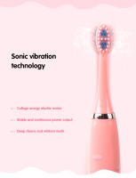 Cepillo De Dientes Eléctrico Para Niños Sonic Colorido Con Imagenes De Dibujos Animados Recargable Por USB Briciole Suave Impermeable Con Cabeza De Reemplazo - details 9