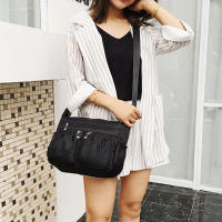 Bolso cruzado de nailon para mujer, bandolera de gran capacidad con múltiples bolsillos, para ir de compras, de viaje, de ocio - details 17