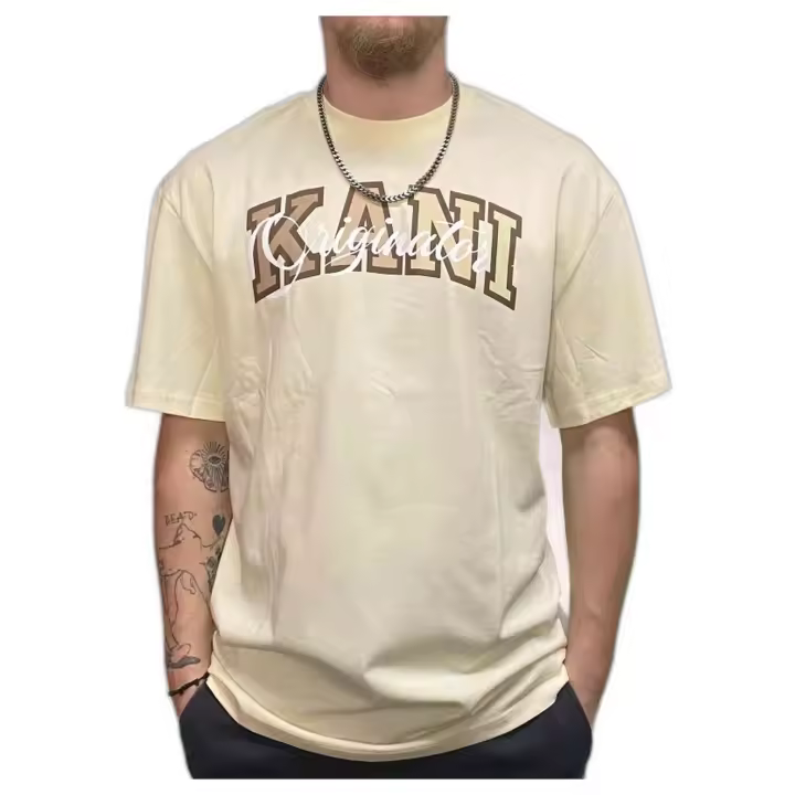 Camiseta de Manga Corta Karl Kani  para hombre en color beige - 1