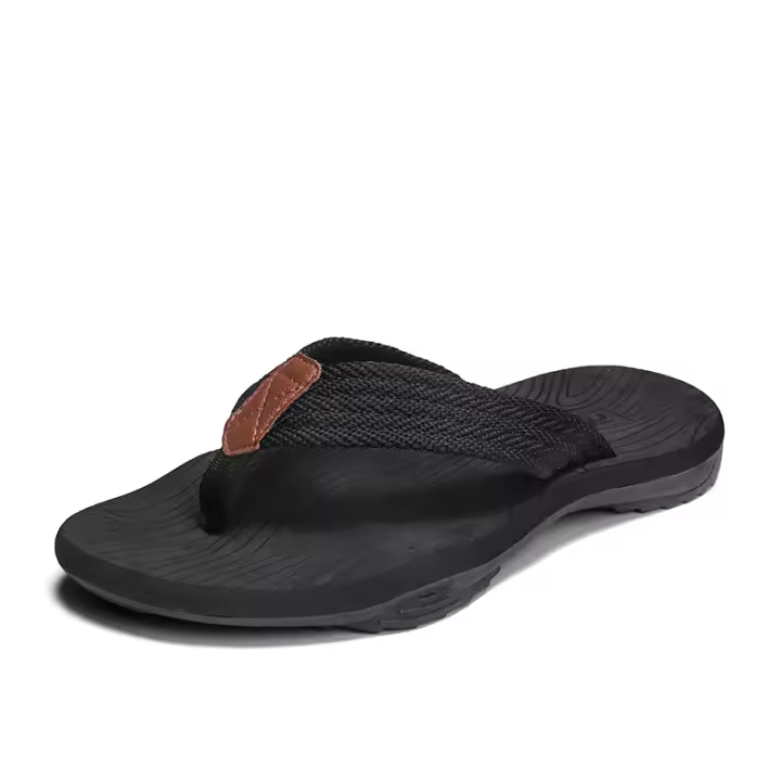 Zapatillas De Playa Para Hombre De Alta Calidad Moda Verano Transpirables Y Cómodas Sandalias De Exterior Casual Gruesa - 1