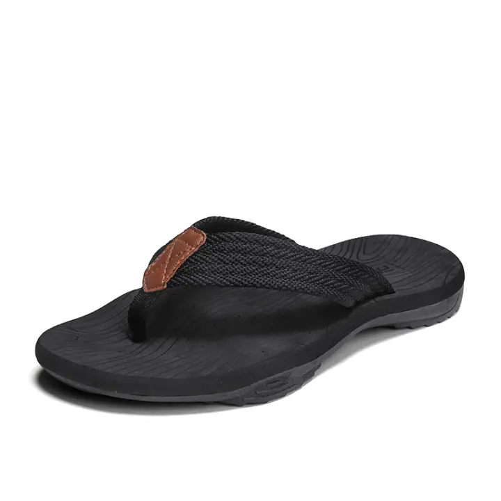 Zapatillas De Playa Para Hombre De Alta Calidad Moda Verano Transpirables Y Cómodas Sandalias De Exterior Casual Gruesa - 1