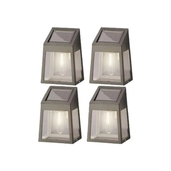 Aplique de Pared Lumineo 898174 Solar Luz LED 4 Unidades 5 Lm - 1