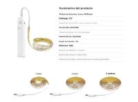 Tira De LED Con Sensor De Movimiento PIR Inalámbrico Para Armario Cama Escaleras - Iluminación Nocturna Seguridad Inteligente Batería Incluida - details 4