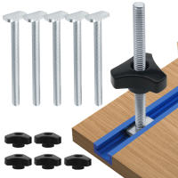 5 Pack Juego De Tornillos Y Tornillos De Trabilla Para Herramientas De Carpintería Universal Compatible Con Trabilla T-Track - details 8