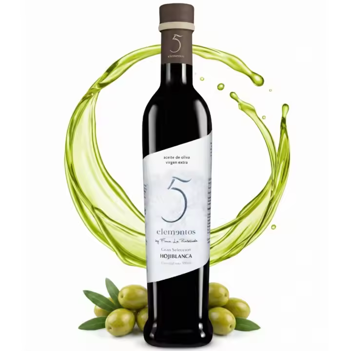 5 Elementos Gran Selección Aceite de Oliva Virgen Extra Hojiblanca 500ml | Premio Mejor AOVE Mario Solinas Pequeños Productores 2025 | Extracción en Frío - 1