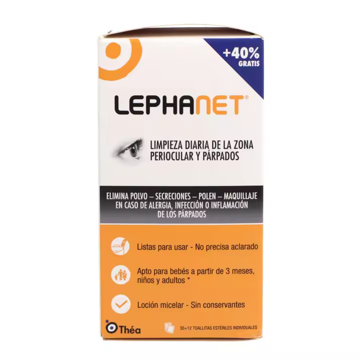 Lephanet Toallitas Limpiadoras Ojos 30 + 12 Uds Promo - 1