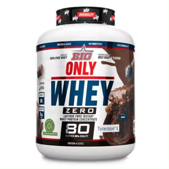 ONLY WHEY ZERO (2KG) BROWNIE - Big | Sin lactosa | Sin azúcares añadidos | Alta calidad - 1