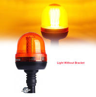 Luz De Advertencia Estroboscópica LED 60 Ambar Para Motocicleta Tractor Camión Seguimiento De Señal De Emergencia Con Aluminio 12V/24V - details 1
