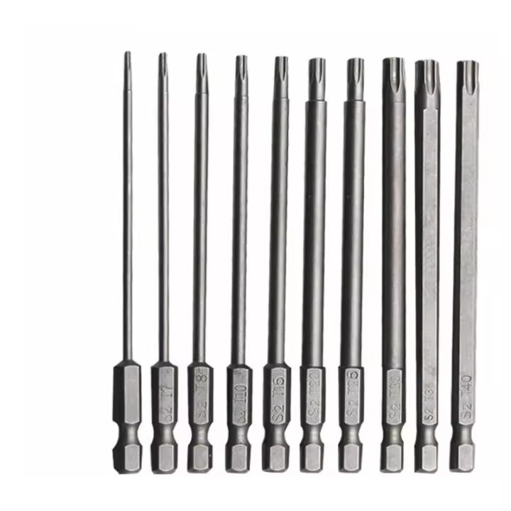 SSITO Juego de Puntas de Torx de 100 Mm Acero de Aleación Cromo Vanadio - 1
