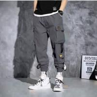 Pantalones De Trabajo Para Hombre Moda Primavera Y Verano Pantalones Casuales Sueltos Estilo Safari Cierre Elástico - details 1