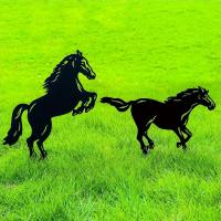 Palos De Jardín De Metal En Silueta De Caballo Regalo Perfecto Para Amantes De Los Caballos Arte Decorativo Para El Jardín Ornamentos Para Jardín Para Hombres Y Mujeres - details 5