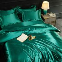 Juego De Cama Nórdico De Seda Con Fundas De Almohada Y Sábana De Lujo Para Pareja Individual Doble Verano Textil Sólido - details 22