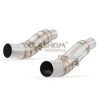 Sistema De Escape Completo Para Motocicleta Kawasaki Z1000 Z1 Ninja1000 Modificado Middle Link Pipe Muffler 2003-2017 Acero Inoxidable - details 10