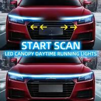 1PCS Barra De Luz Decorativa LED Dinámica Para Capó De Coche Universal Guía Y Adorno Luz De Conducción Automática Barra De Luces Del Parachoques - details 0