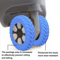 8Pcs/Set Cubiertas Para Ruedas De Equipaje De Silicona Protección Para Rodillos De Maleta Silencioso Reducción De Ruido Tamaño 5-6cm De Diámetro - details 3