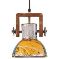 vidaXL Lámpara colgante industrial redonda multicolor E27 25 W 19 cm - details 1