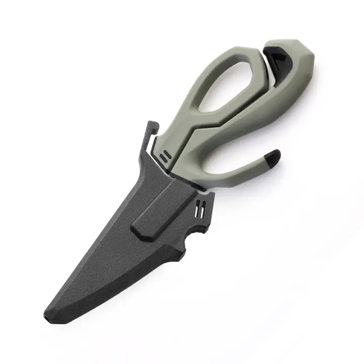 Tijeras Multifuncionales De Acero Inoxidable Con Hojas Desmontables Herramienta De Sobrevivencia Al Aire Libre Para Cocina Y Pecuaria - 1