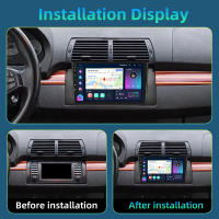 Podofo Radio de coche Android 2 Din para Volkswagen BMW E53 1999 2000 2001 2002 2003 2004 2005 Carplay 8+128GB AI Voice WIFI+4G DSP GPS Navegación Multimedia Reproductor de Video - details 1
