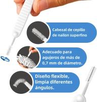 Juego De Limpieza Para Puerto De Carga De Teléfono Móvil Con Tapa Antipolvo Y Cepillo Para iPhone 15 14 13 16 pro Max plus Samsung Xiaomi IOS Type C - details 3