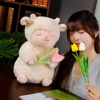Peluche De Oveja Kawaii Con Tulipes Juguete Suave De Animal De Peluche Decoración Para El Hogar Regalo De Cumpleaños Para Niños - details 4
