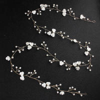 Adornos De Cabello De Boda Extra Largos Con Perlas Y Cristales Para Mujeres Y Niñas Accesorios De Cabello De Plata Para Occasiones Especiales - details 4