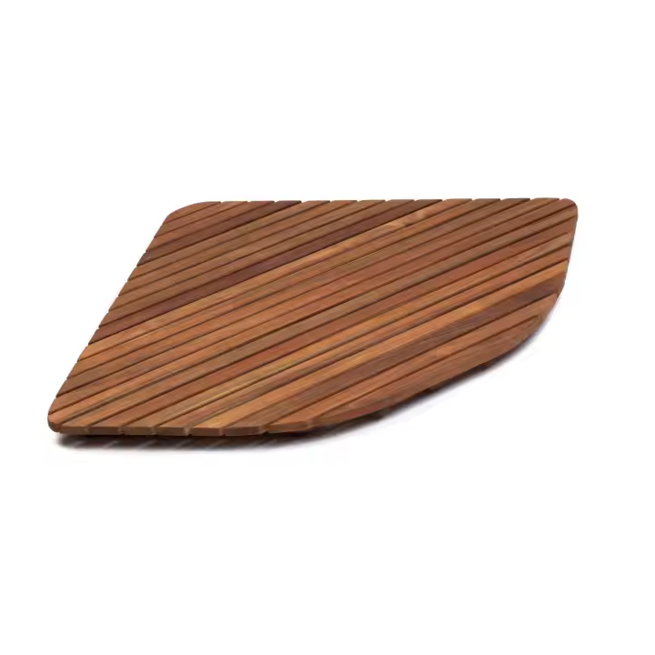 ZENKOOI  OL01342 TARIMA DUCHA MADERA DE TECA  61x61cm ESQUINA - 1