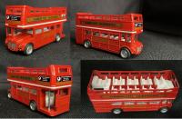 Modelo De Autobús De Doble Piso Británico Europeo 1:64 En Metal Para Niños Juguete De Simulación Con Retroceso Pull Back Decorativo Antiguo - details 0