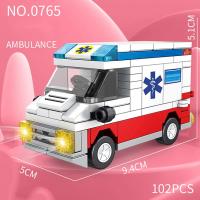 Nuevos Bloques De Construcción Ciudad Serie 8/1PCS Autobús Escolar Camper Camión Ambulancia Modelo Juguetes Educativos Para Niños Regalo Para Niños - details 1
