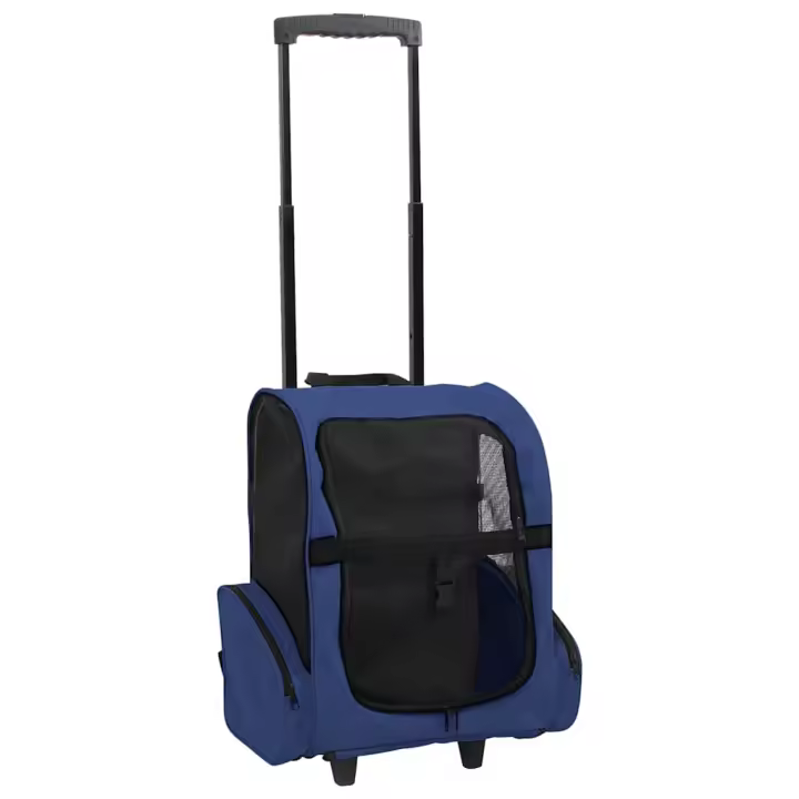 vidaXL Carro Plegable para Mascotas Multiusos Transportín Jaula de Gatos Perros - 1