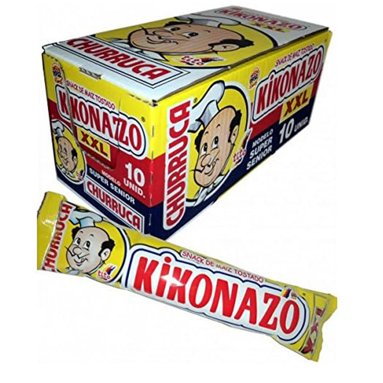Kikonazo Super Senior XXL - Snack de maíz tostado - 10 Unidades