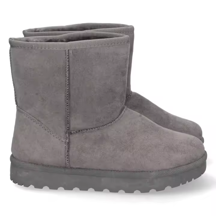Botas australianas caña media forradas en pelo mujer color gris - 1